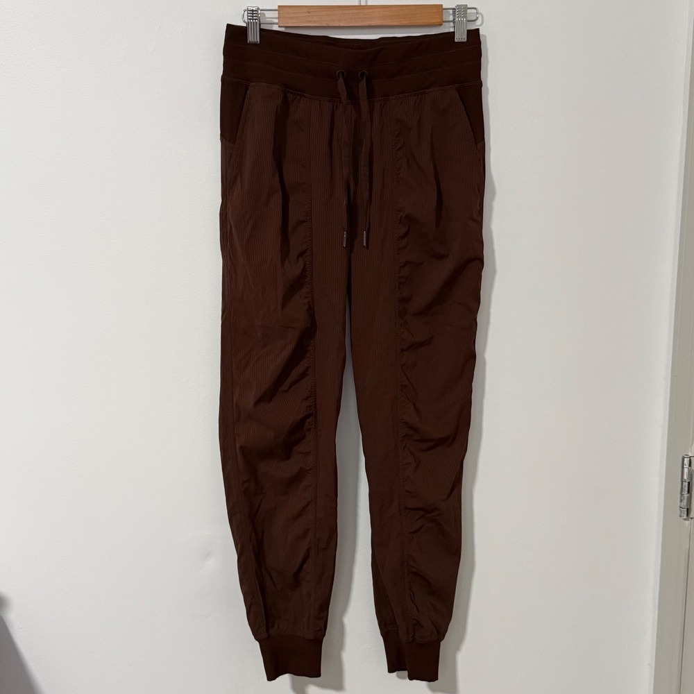 Lululemon Studio Jogger Womens 6 Brown Drawstring Stretch Athletic Athleisure